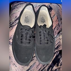 VANS Authentic Canvas Skate Shoes Black